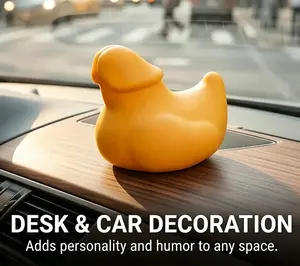 4 Pack Mini Squeeze Quack Ducks, Funny Car Dashboard Decor, Prank Toys for 4x4 Enthusiasts, Cute Office Desk & Bath Accessories