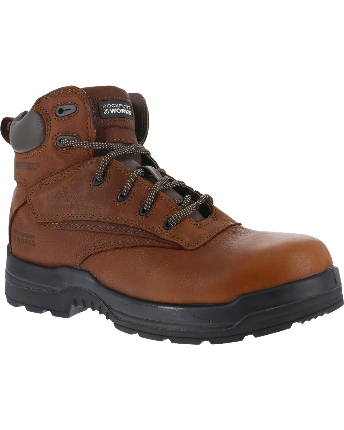 Rockport Men's Men'S More Energy Deer 6" Lace-Up Work Boot Composite - Rk6628