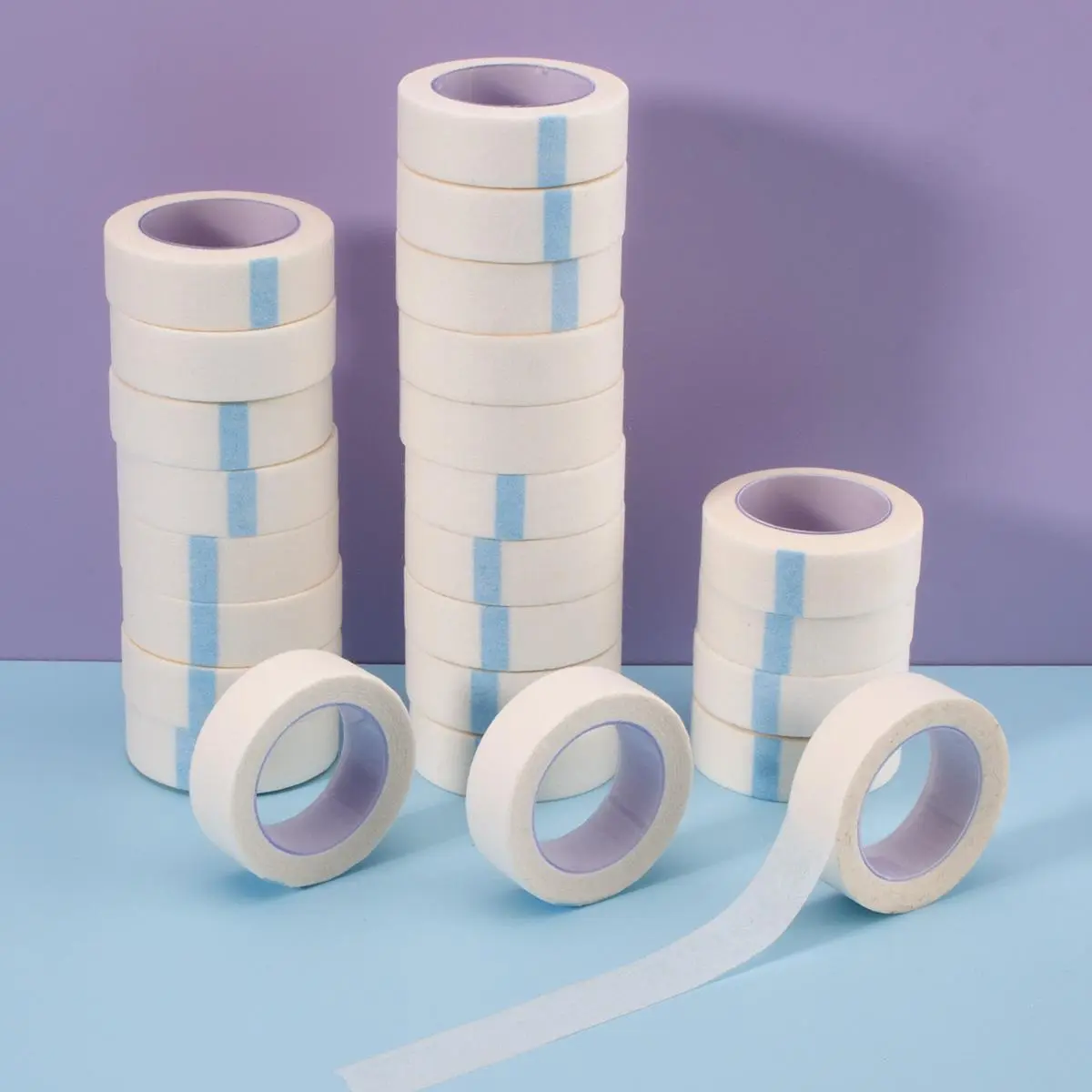Eyelash Extension Tape, 25 Rolls/set Breathable Eyelash Makeup Tapes, Eye Makeup Auxiliary Tool for Women & Girls