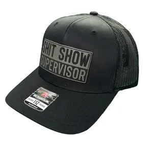 ShT Show Supervisor Leather Patch Hat - Classic Design for Showing Support and Unity Adjustable Caps Adjustable Protective Cap
