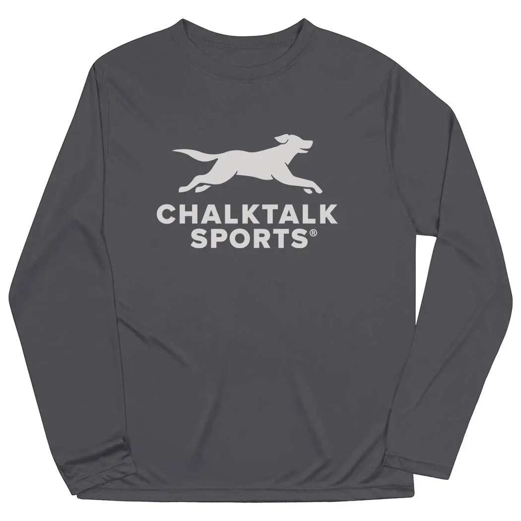 Long Sleeve Polyester Performance T-Shirt, Relaxed Fit Athletic Wear with Moisture-Wicking & Cooling Fabric, UV Protection Top for Sports, Polyester Clothes, Cooling Sports T-Shirt, Long Sleeve Protective Sports T-Shirt