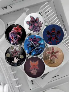 Stranger Things Brooch Set, Perfect for Bag and Clothing Accessories to Elevate Daily Wear's Aesthetic, Ideal Creative Gifts. Suitable as Birthday Presents or Holiday Matching Accessories