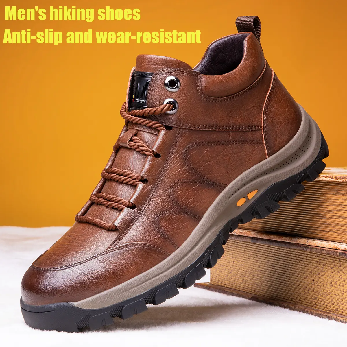 FOUR SEASONS men's outdoor hiking shoes non-slip wear-resistant casual sports shoes breathable lightweight multi-terrain traction suitable for daily travel mountaineering