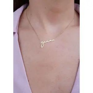 Sorority Letter GAMMA Necklace - Gold