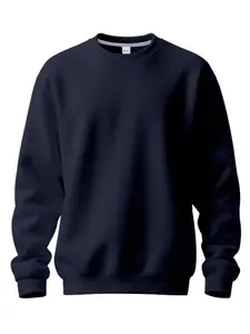 Men's Winter Fleece Knit Long Sleeve Sweatshirt, Classic Loose Fit Round Neck Pullover, Casual Commuter Style Top, Warm & Comfortable Design