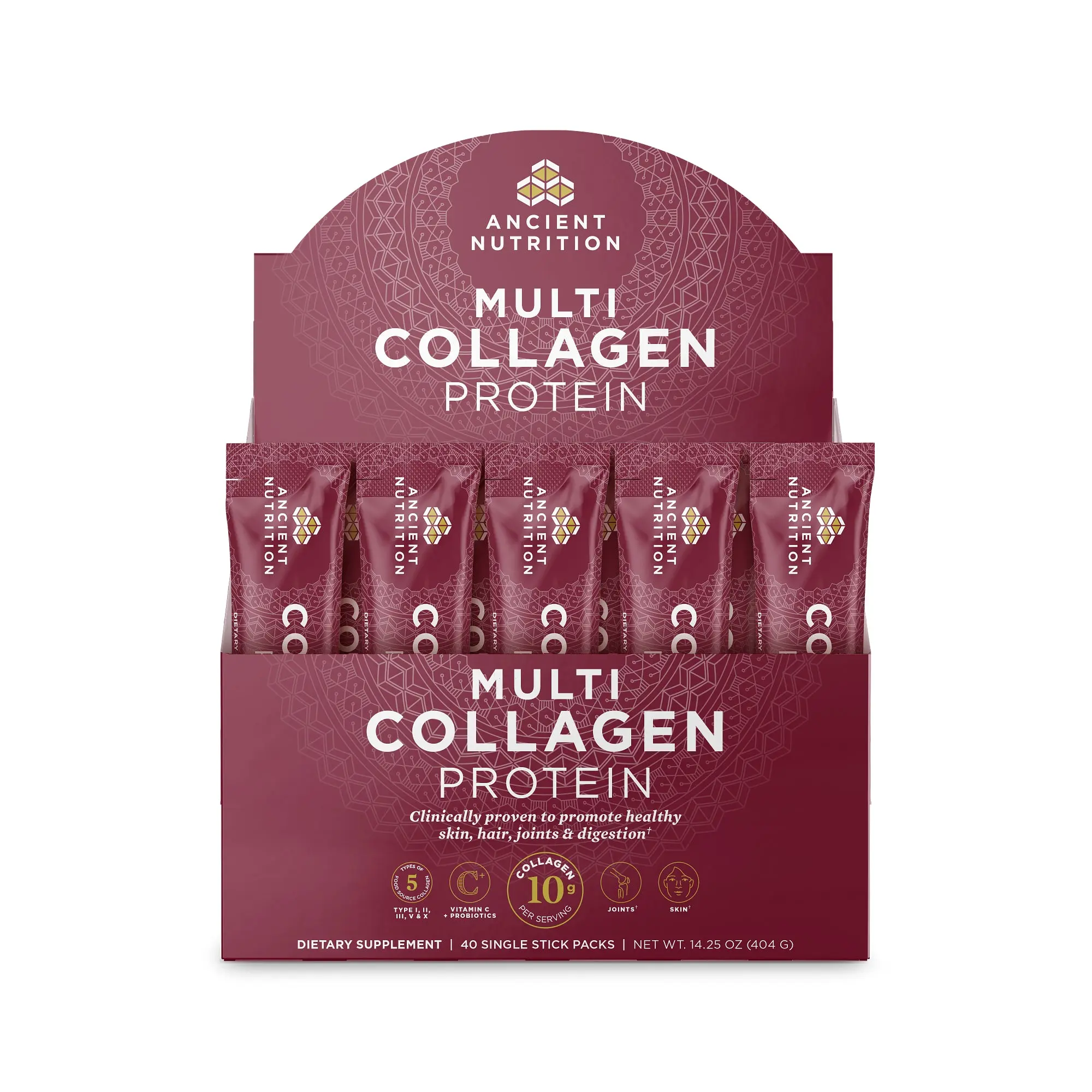 Multi Collagen Protein Stick Packs | - 40 Count Box Beauty Dietary Multi Collagen Protein Stick Packs | - 40 Count Box Beauty Dietary
