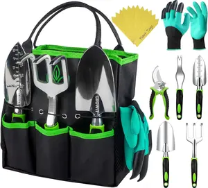 Heavy Duty Garden Tools 22 Pieces Set - Rust Proof, Durable Gardening Supplies - Ergonomic Gardening Hand Tools - Ideal Gardening Gifts for Women
