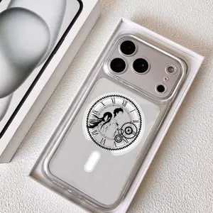 Anime S-Steins Gate Phone Case for iPhone 17 16 15 14 13 12 11 Pro Max Plus Clear Magnetic Phone Case – Anti-Yellow For MagSafe Slim & Lightweight Precision Cut Camera Protection, Shockproof Scratch-Resistant Transparent Case