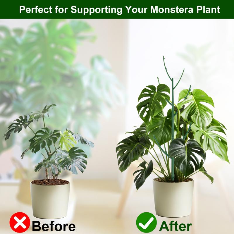 Stackable Monstera Plant Support: Garden Stakes for Climbing Plants Stem Support – Durable Plant Accessories for Indoor Outdoor Potted Plants, Pothos, Vine, Flower