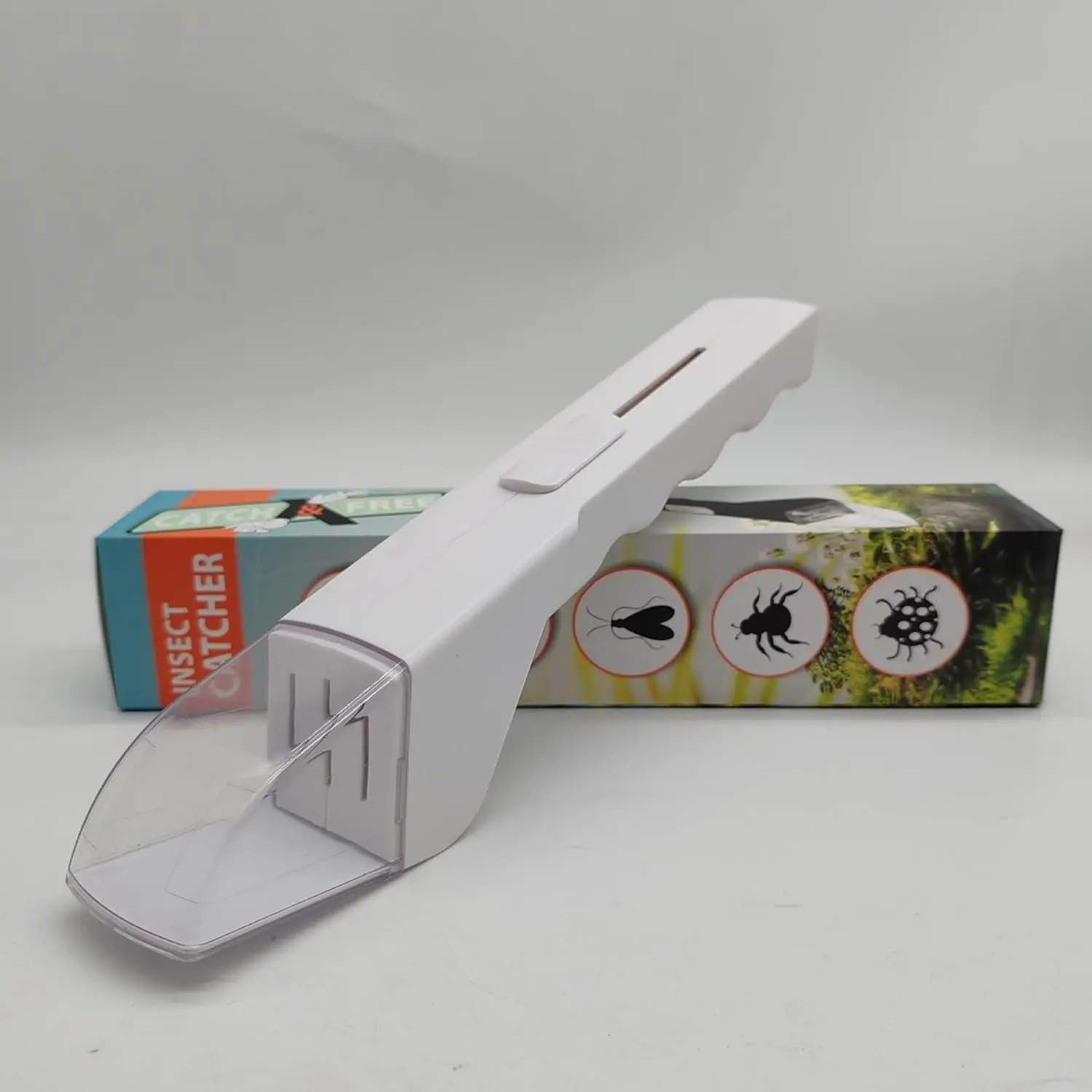 Bug Catcher for Kids, Kids Friendly Quick Release Mechanism Insect Catching Tool, Humane Insect Observer with Clear Window, 27cm Contactless Bug Catching Container