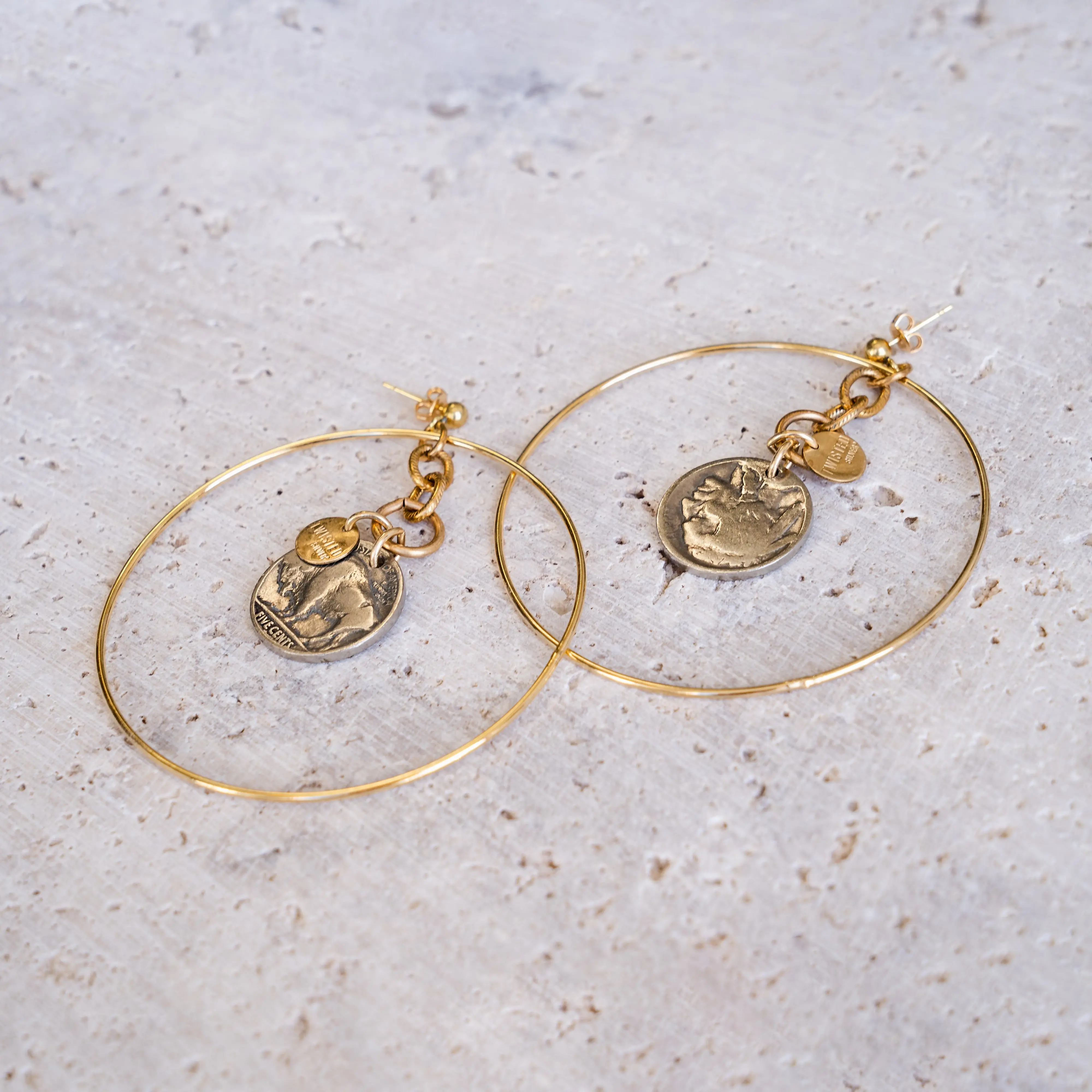 BUFFALO NICKEL Earrings