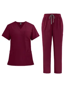 Summer Quick Drying Casual Comfortable Beauty Spa Sanatorium Pet Hospital Doctor Nurse Staff Workwear Set Uniforms for Men and Women
