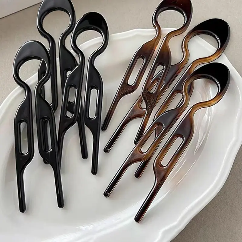 U-shaped Hair Pin, 6 Counts Elegant Hair Accessories for Women & Girls, Minimalist Headwear Suitable for Daily and Casual Hairstyles, Hairpins
