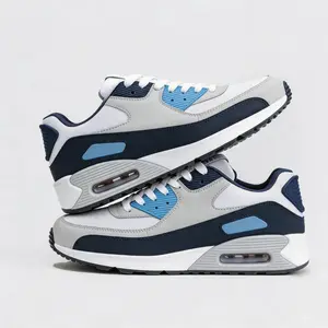Men's Breathable Lace-Up Running Sneakers with Air Cushioning and Durable Sole Casual Comfortable tennis shoes