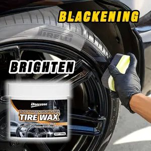 Tire Gloss Wax Tire Restoration, Abs Plastic Restorer, Resin Tire Renewal Agent, Rubber Shine Care Wax for Cars Motorcycles Bikes, Durable Gloss Enhancer, Car Tires