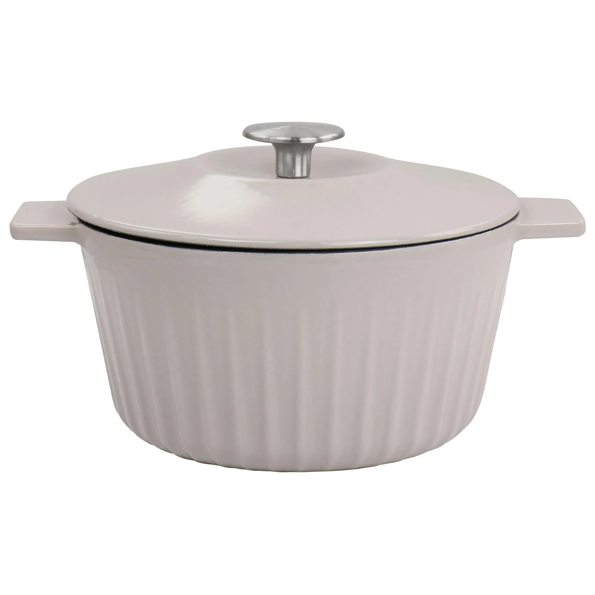 Martha Stewart 3-qt Cast Iron Embossed Dutch Oven w/ Lid