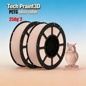 Tech Print3d Petg Filament 1.75mm, Precision +/- 0.02mm, Reusable Spool, Compatible with Most Fdm 3D Printers, 2-Pack