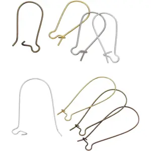Mixed Color Ear Wire Hooks, , Bronze,  Tone Earring Findings, 200 Pack (1 x 3/8")