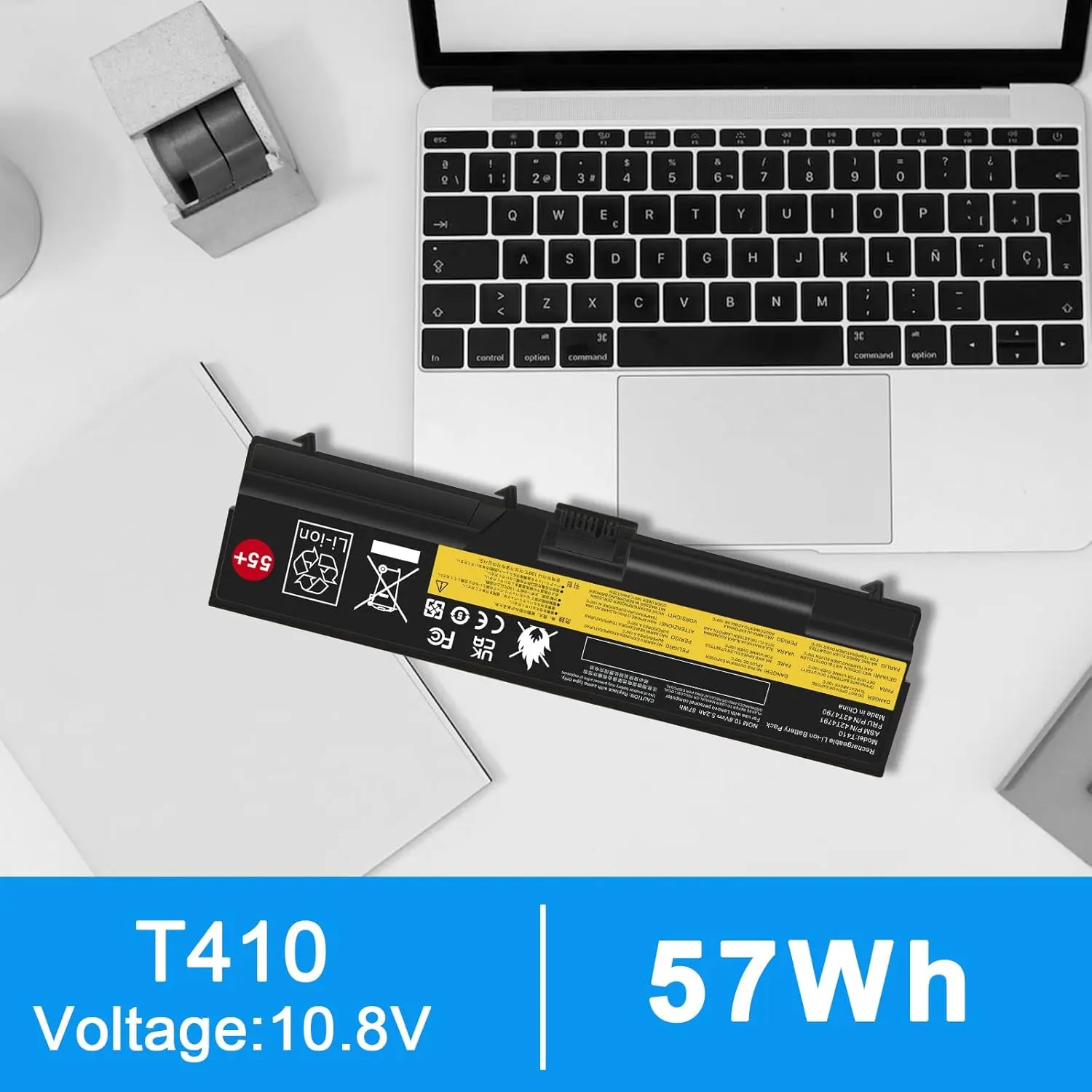 【T410】Easy Install 55+ ThinkPad Replacement Battery Full Compatibility T510 T520 SL410 SL510 E40 E50 L421 L520