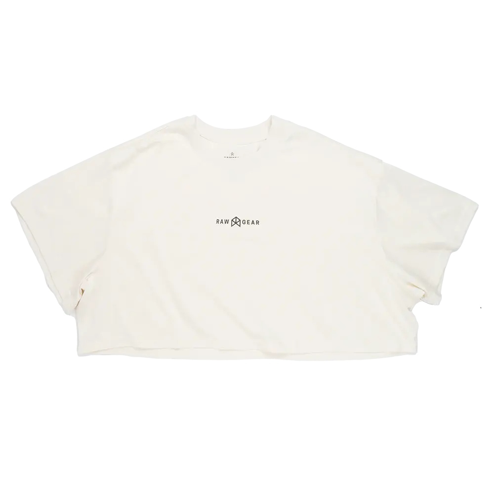Raw Gear Women's Crop T-Shirt Off White