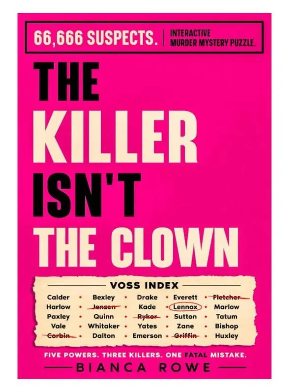 The Killer Isn't the Clown: 66,666 Suspects. 40 Clues. Three Killers. A Diabolically Difficult Interactive Murder Mystery Puzzle.