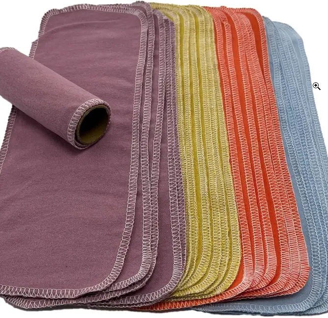 Reusable Toilet Paper Towels 24 Count Roll,Washable Absorbent No Tear Bidet Towels Cotton Cloth,Zero Waste Cleaning Supplies for Bathroom