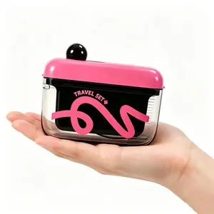 Cute Auto-Eject Floss Pick Holder - Reusable, Refillable & Pocket-Sized,No-Touch Floss Dispenser: Hygienic, Travel-Friendly & Reusable