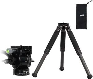 ZWO Seestar Tripod Head TH10 EQ Wedge for Seestar Smart Telescope, Fluid Tripod Head for Equatorial Mode, 360° Pan & ±90° Tilt, Compatible with DSLR, Mirrorless & Video Cameras (TH10+TC20)