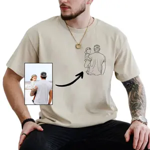 Custom Photo Shirt For Dad, Fathers Day Gifts, Father's Day Shirt, Personalized Dad Portrait Shirt, Dad Birthday Gifts, Gift for Husband