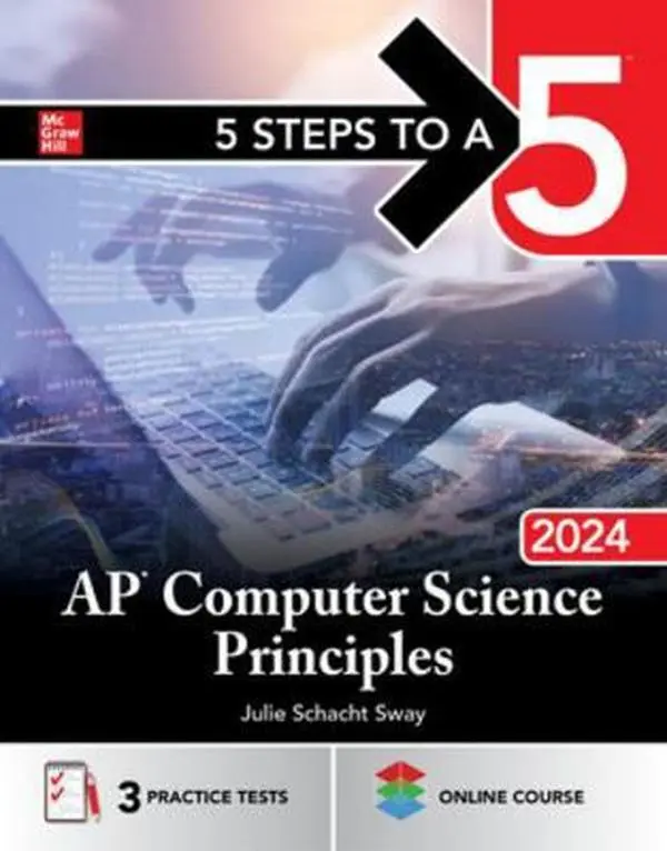 USED Book - 5 Steps to a 5: AP Computer Science Principles 2024 by Sway, Julie Schacht (Paperback) - english