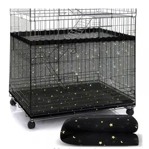 Universal Bird Cage Cover 360 Degree Mesh Net, Elastic Soft Seed Guard Skirt, Easy Cleaning Seed Catcher, Home Bird Cage Accessories