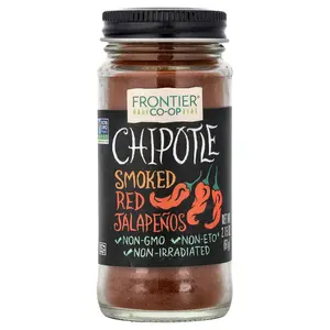 Frontier Co-op Chipotle, Smoked Red Jalapenos, 2.15 oz (61 g)