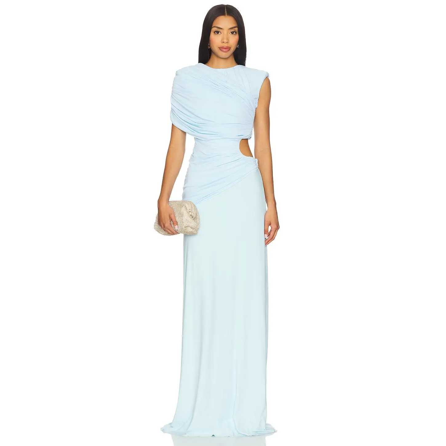 aly & aj blue dress Alyce 61730 Blue & White – Joani's Fashions main image 1
