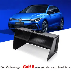 Car Center Console Organizer Storage Box for Volkswagen VW Golf 8 MK8 2020-2025 LHD Interior Styling Modification Accessories