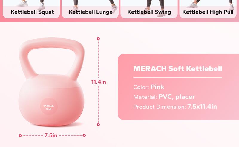 Merach Soft Kettlebell with Handle for Weightlifting Conditioning Strength and Core Training, Weightlifting Kettlebell for Home Gym, Fitness Equipment Merach Soft Kettlebell with Handle for Weightlifting Conditioning Strength and Core Training, Weightlifting Kettlebell for Home Gym, Fitness Equipment