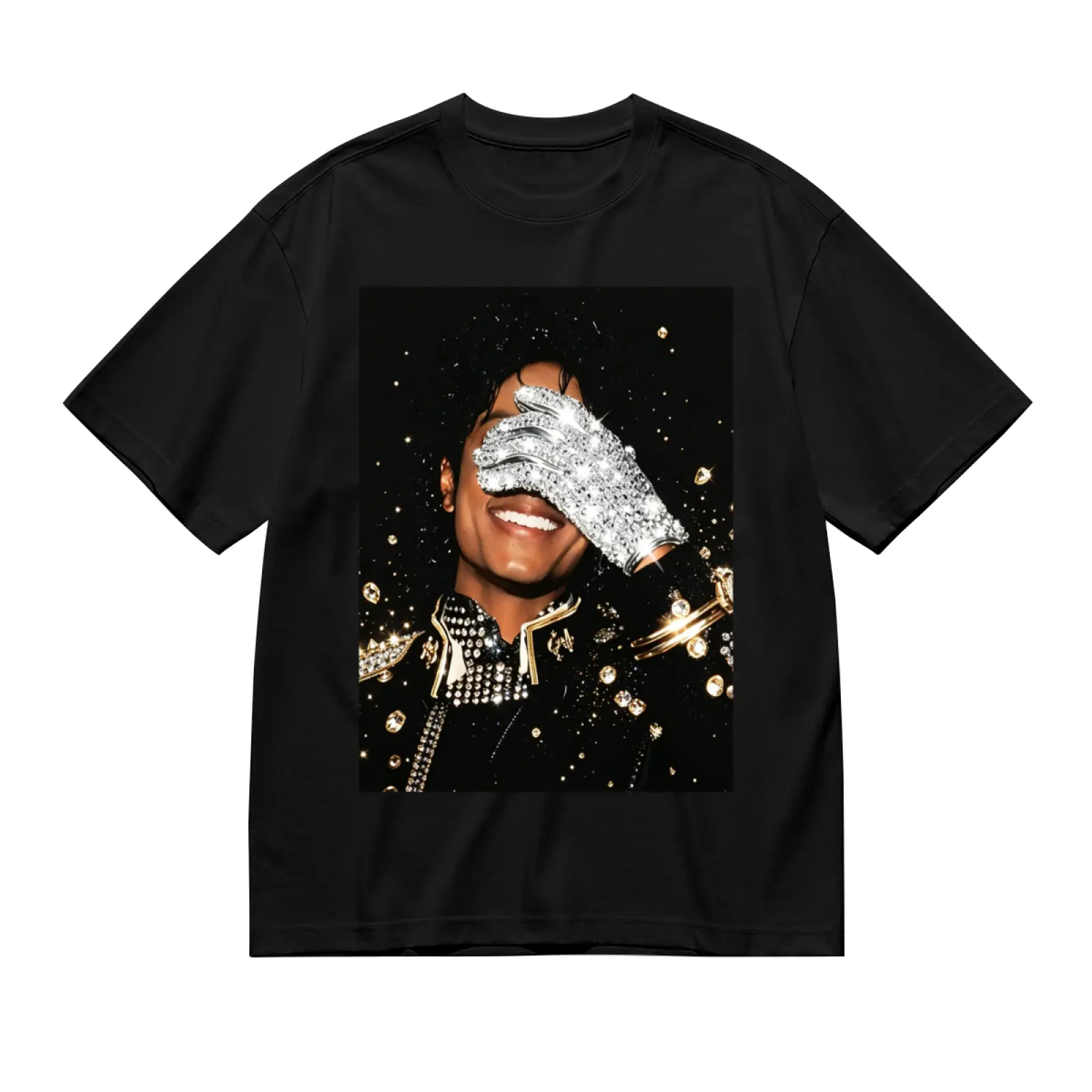 Summer New MJ Michael Jackson Graphic Printed Cotton T-Shirt, Neutral O-Neck Unisex Fashion Hip Hop Casual Short Sleeve Tops, Ideal Fan Gift For Men Women
