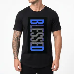 Men's T-Shirt - Geometric-Pattern, Smooth Cotton Knit Fabric, Medium Stretch, Short Sleeve Tee for Leisure & Everyday Wear, Breathable Comfort Fit, Machine Washable, Photorealistic Digital Prints, Ultra-Soft Premium Drape Fabric