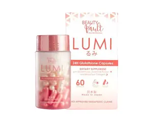 Beauty Vault LUMI 24H Glutathione Capsules, 60 Capsules Beauty Vault LUMI 24H Glutathione Capsules, 60 Capsules