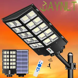 4600w 320800LM High Solar Street Light -  Energy Efficient, Motion-Sensing, and Remote Controlled Floodlight with Lithium Battery, Aluminum Shade, and Installation Hardware - Perfect for Commercial and Residential Outdoor Lighting Needs garage garden Lamp