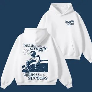 Love Yourz Lyrics Shirt, Beauty In The Struggle Ugliness In The Success Hoodie, Graphic Unisex Music BDE Shirt, 2-Sided Print, Full Size Gift for Fans