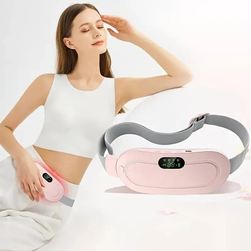 USB Charging Vibration Massage Belt, Women's Home Abdominal Massager with Adjustable Heating, Intelligent Uterus Warming Belt, Portable Heating Pad, Ideal Winter-Spring Gift for Girlfriends, Hot Compress, Thermal, Usb Port, Vibration Mode, Relaxing Heat