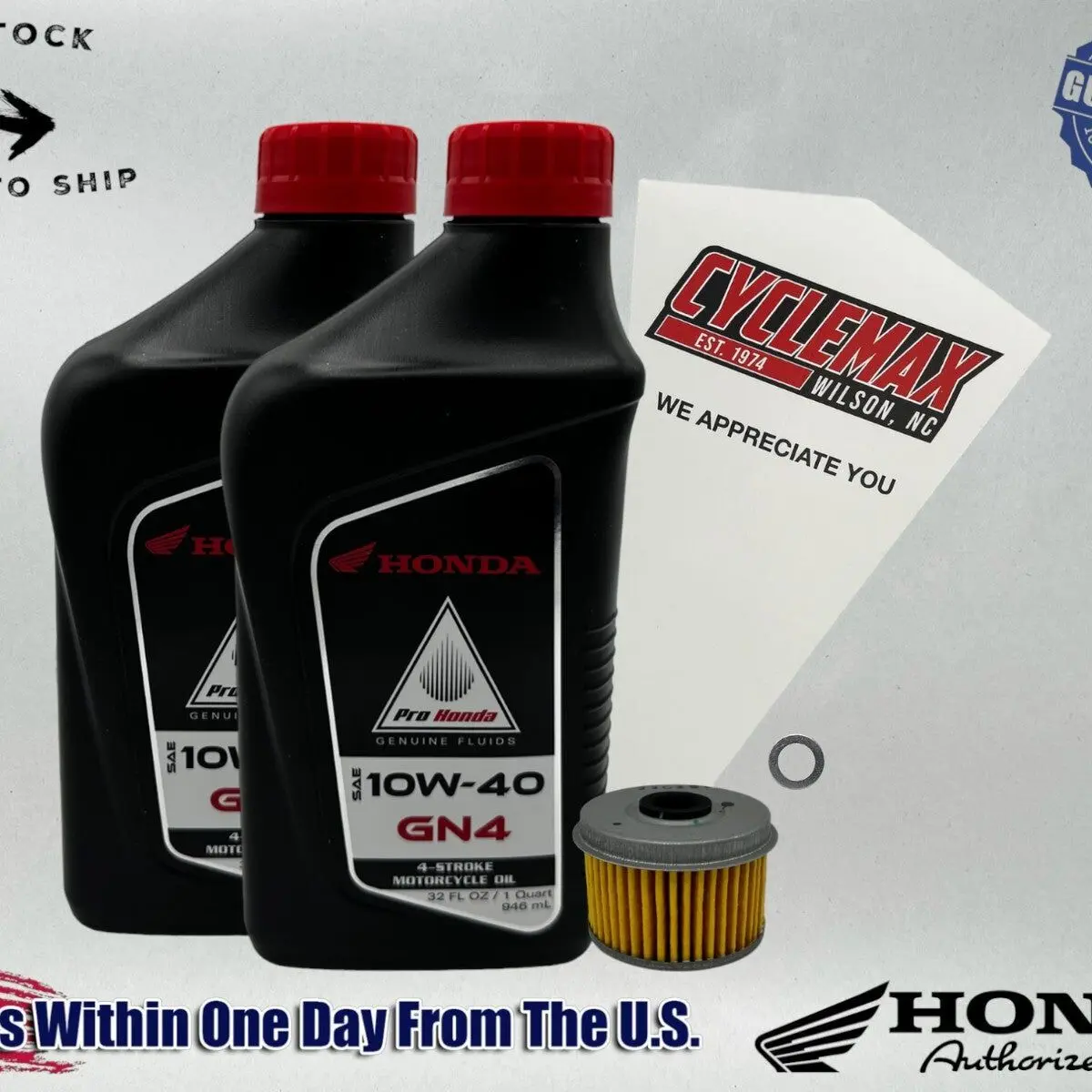 Honda GN4 Standard 10W-40 Oil Change Kit for 2018-2025 CB300R