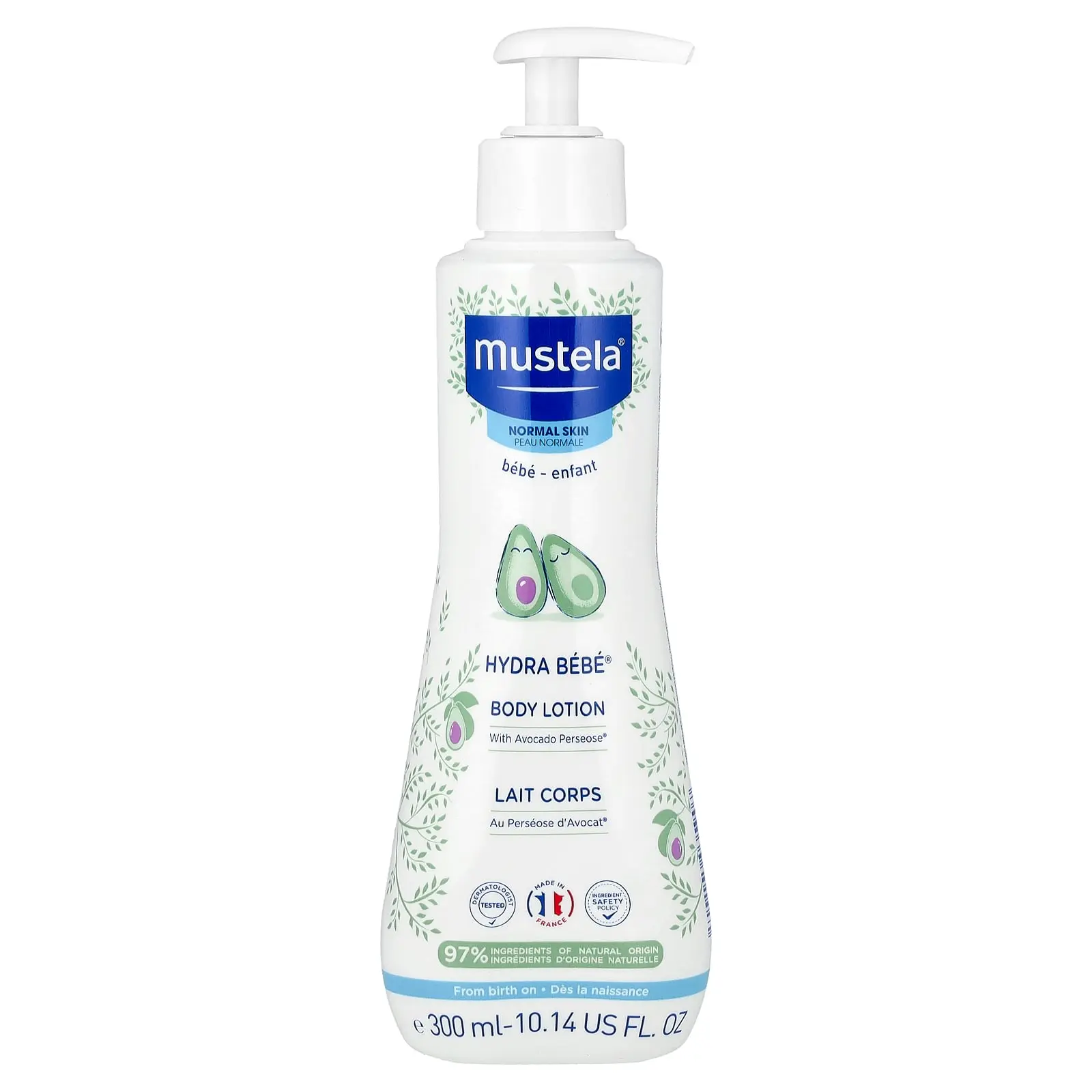 Mustela Baby, Hydra Bebe® Body Lotion, with Avocado Perseose®, Normal Skin, 10.14 fl oz (300 ml)