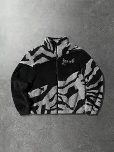 Men's Zipper Letter Graphic Tie Dye Windbreaker Jacket, Outdoor Parka Coat, Winter Jacket, Casual Streetwear, Fall & Winter Fashion