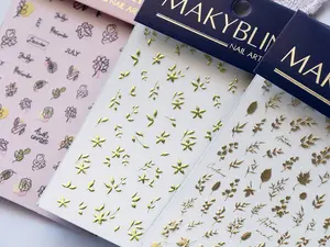Tropical Bird Nail Stickers, Flamingo Parrot Toucan Nail Decals, Summer Jungle Nail Art Stickers, Tropical Leaf Nail Designs