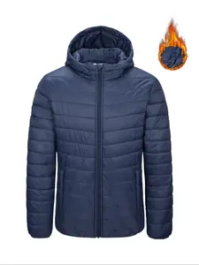 Men's Windproof Warm Sports Casual Jacket, Fashion Long Sleeve Coat, Fall & Winter Full Zip Straight Sleeve Cotton Vest