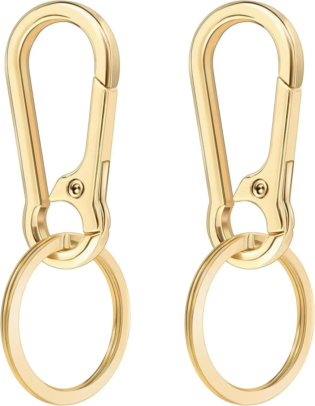 2 Pcs Metal Keyring Chain Ring Holder Keys Organizer for Home Car Keys, Key Finder, Car Keychain