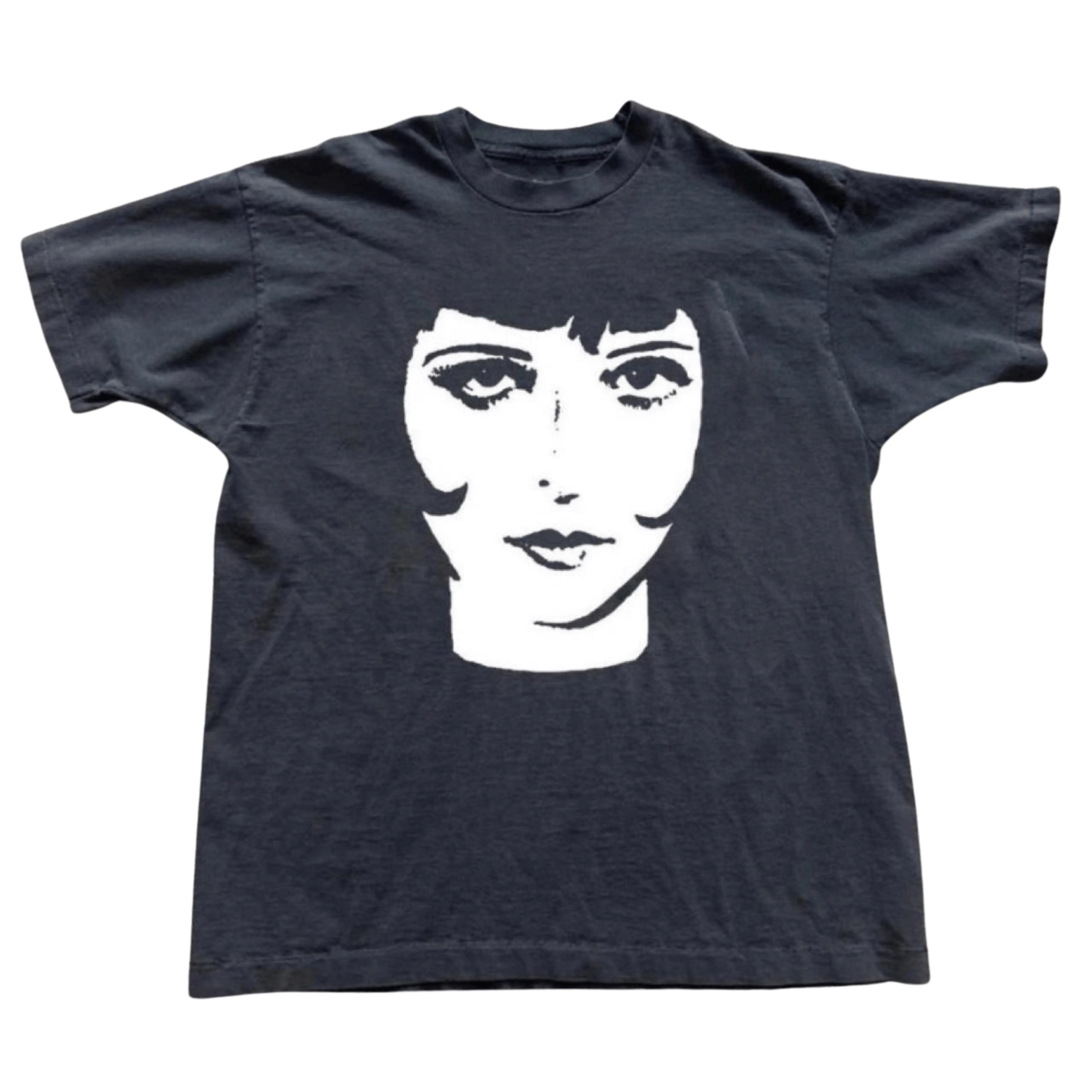 Gildan Men's and Women's T-Shirt, Vintage Retro Muse Graphic Tee, Y2K Grunge Streetwear Shirt, Coquette Downtown Girl Tops, Alt Indie Aesthetic Apparel, Retro Portrait Art Clothes, Vintage Gift Tees