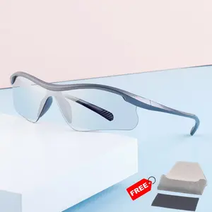 European and American Outdoor Sports Cycling Glasses, Windproof Goggles, Sunglasses, Trendy Full Frame, Includes Handmade Leather Case