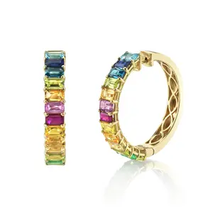 READY TO SHIP RAINBOW ETERNITY HOOPS